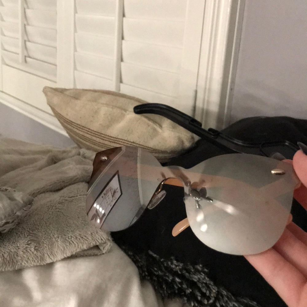 Pink clearish sunglasses
